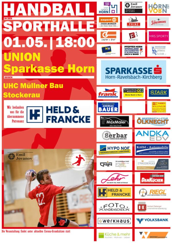 Spieleankünder Union Sparkasse Horn gegen UHC Müllner Bau Stockerau